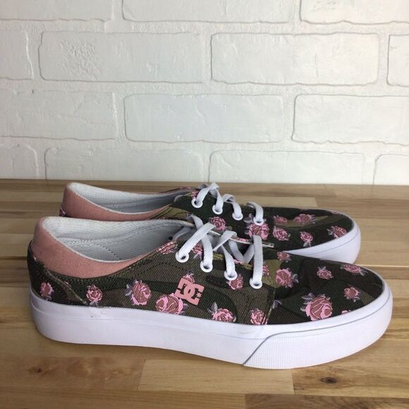 Dc TRASE TX SE sneakers liberty floral prints casual skater shoes size 6 - Picture 13 of 13